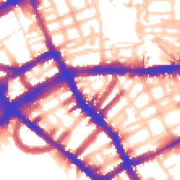 Daytime road noise heatmap for SW5 0RL