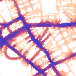 Daytime road noise heatmap for SW5 0RR