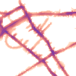 Night-time road noise heatmap for SW5 9AB