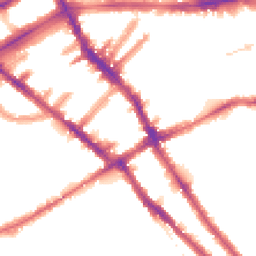 Night-time road noise heatmap for SW5 9DL