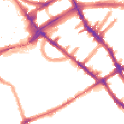 Night-time road noise heatmap for SW5 9DY