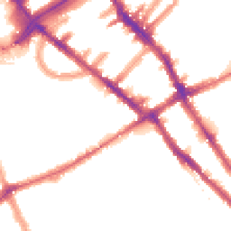 Night-time road noise heatmap for SW5 9LA