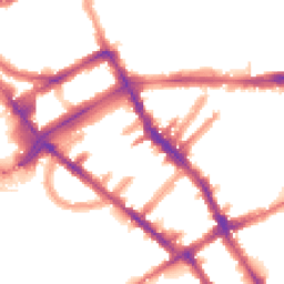 Night-time road noise heatmap for SW5 9NA