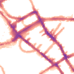 Night-time road noise heatmap for SW5 9NN