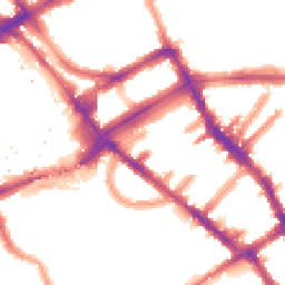 Night-time road noise heatmap for SW5 9PG