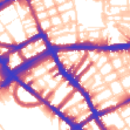 Daytime road noise heatmap for SW5 9RX