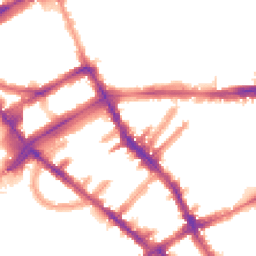 Night-time road noise heatmap for SW5 9RZ