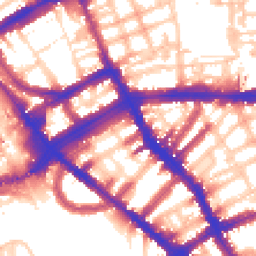 Daytime road noise heatmap for SW5 9SB