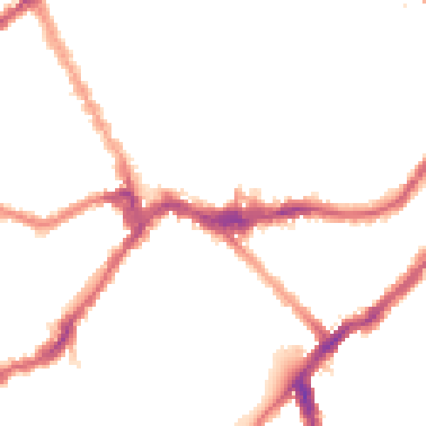Night-time road noise heatmap for SW6 1AE