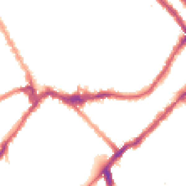 Night-time road noise heatmap for SW6 1AF