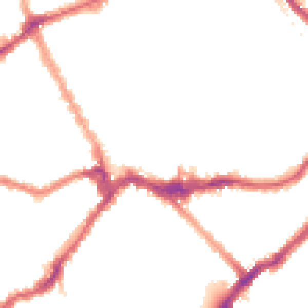 Night-time road noise heatmap for SW6 1AL