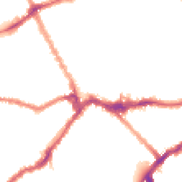 Night-time road noise heatmap for SW6 1AX