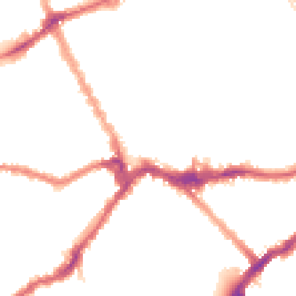 Night-time road noise heatmap for SW6 1AZ