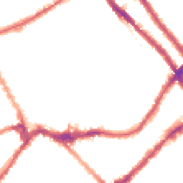 Night-time road noise heatmap for SW6 1BA