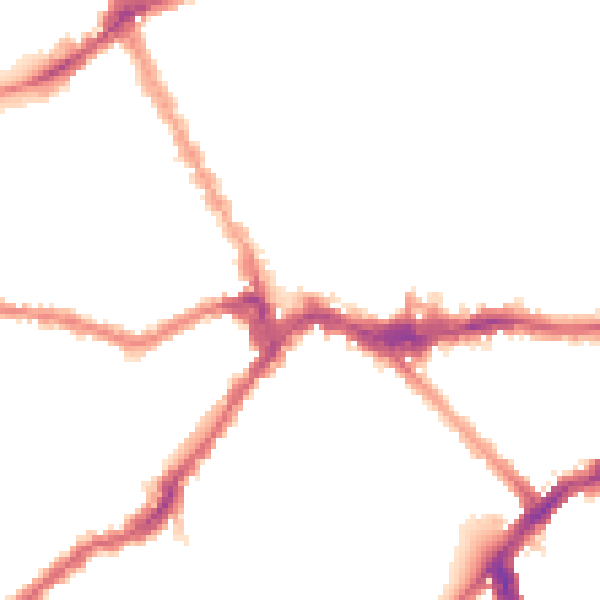 Night-time road noise heatmap for SW6 1BE