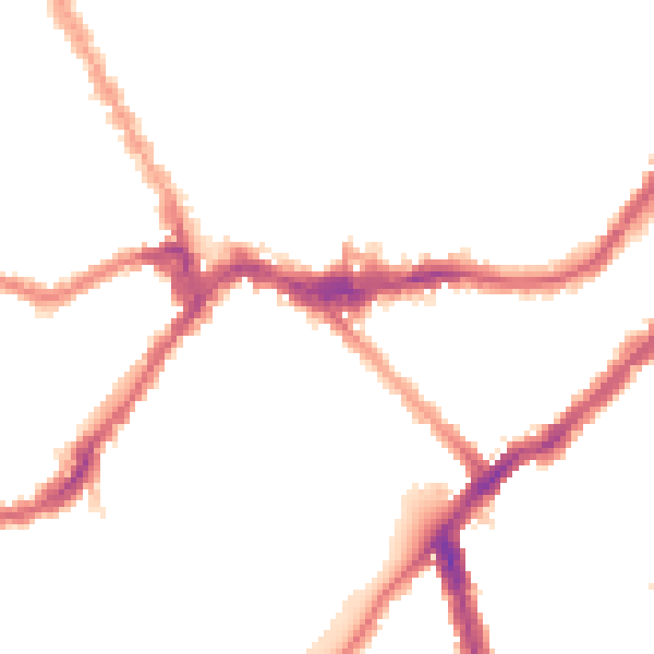 Night-time road noise heatmap for SW6 1BF