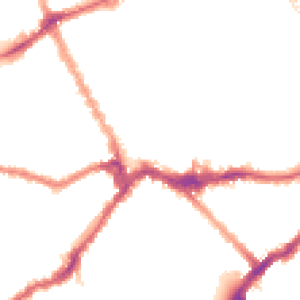 Night-time road noise heatmap for SW6 1BN