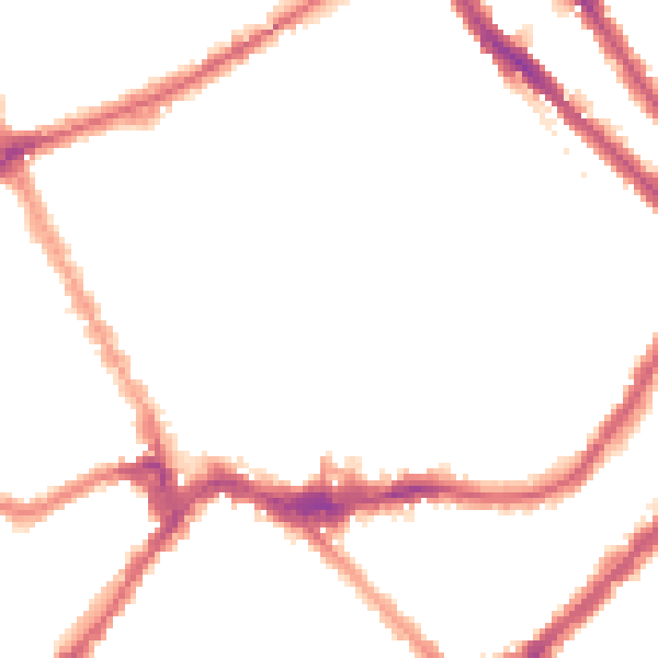 Night-time road noise heatmap for SW6 1BQ