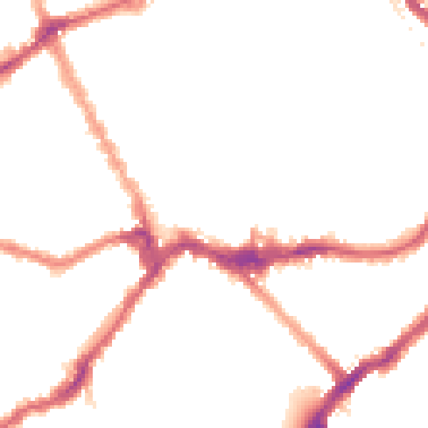 Night-time road noise heatmap for SW6 1BT