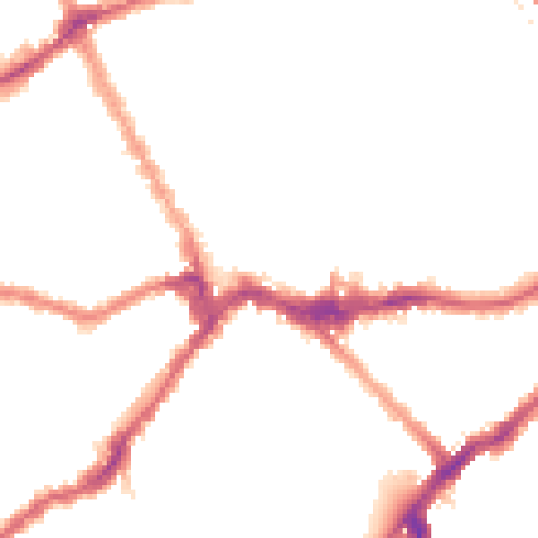 Night-time road noise heatmap for SW6 1BU