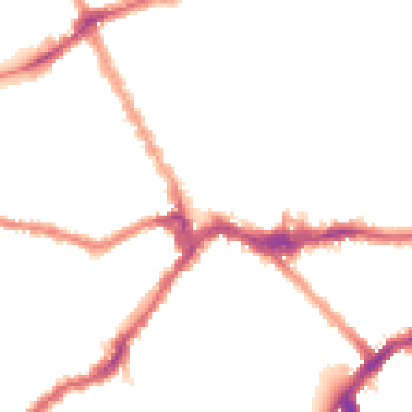 Night-time road noise heatmap for SW6 1DG