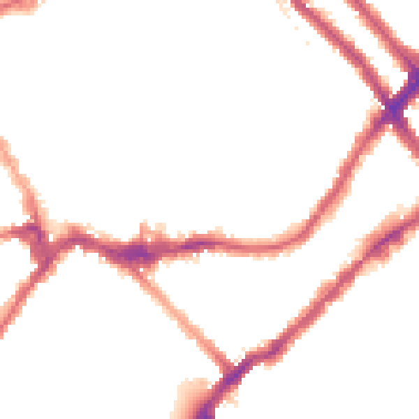 Night-time road noise heatmap for SW6 1DT