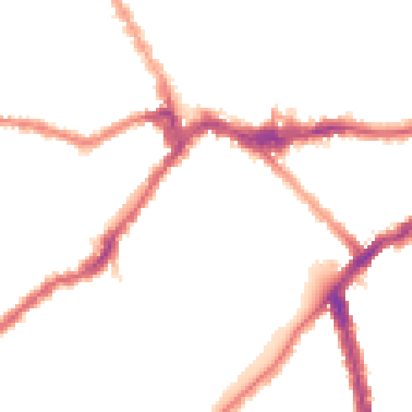 Night-time road noise heatmap for SW6 1EF