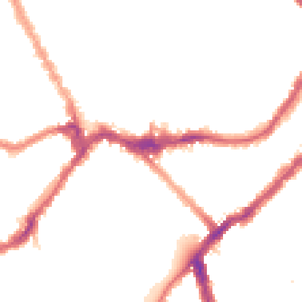 Night-time road noise heatmap for SW6 1ES
