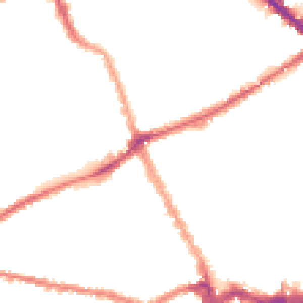 Night-time road noise heatmap for SW6 1FZ