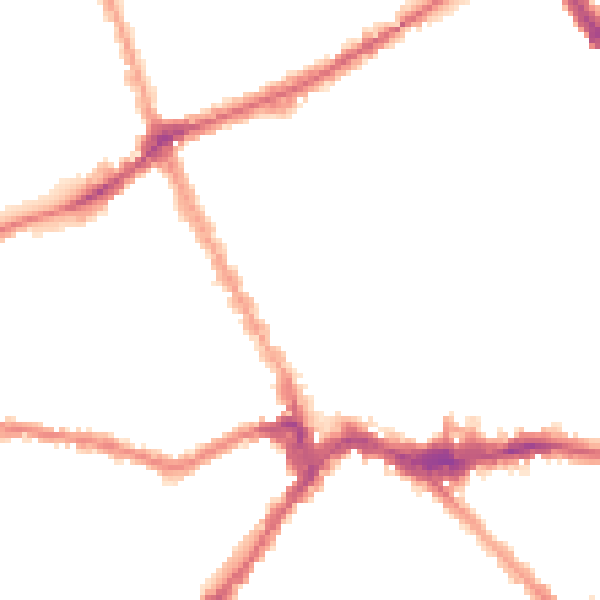 Night-time road noise heatmap for SW6 1JJ