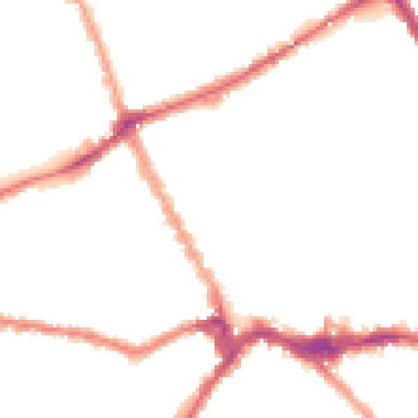 Night-time road noise heatmap for SW6 1JT