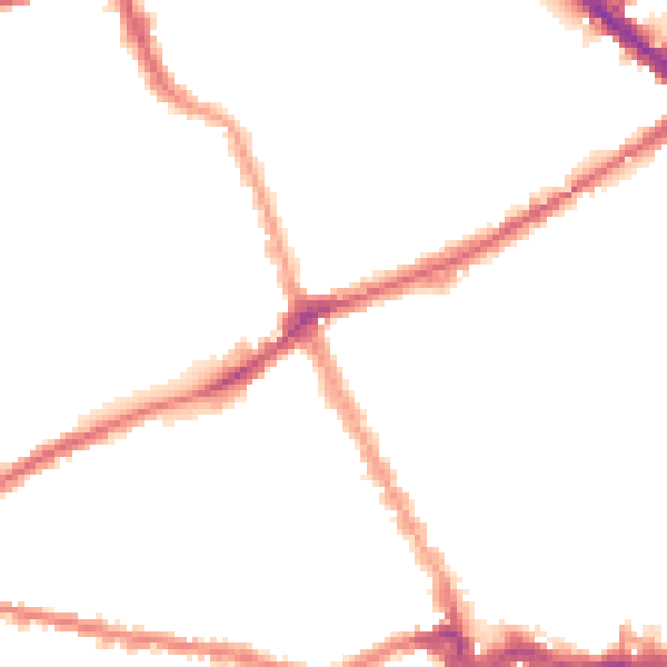 Night-time road noise heatmap for SW6 1PF
