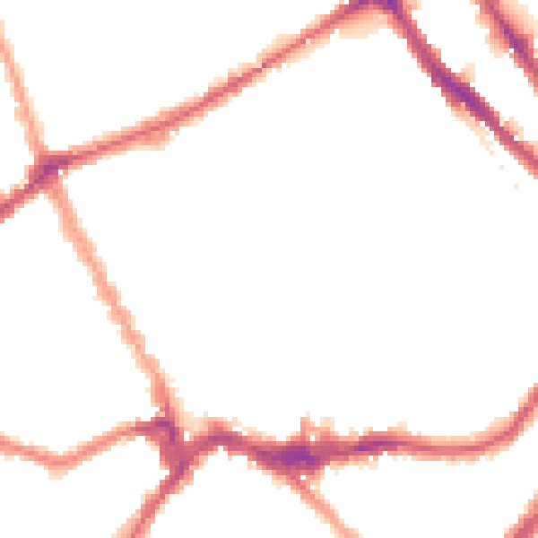 Night-time road noise heatmap for SW6 1QD
