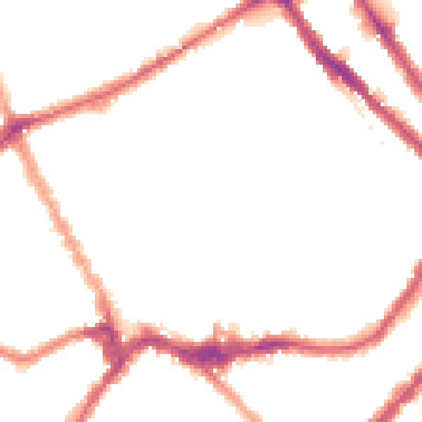 Night-time road noise heatmap for SW6 1QE