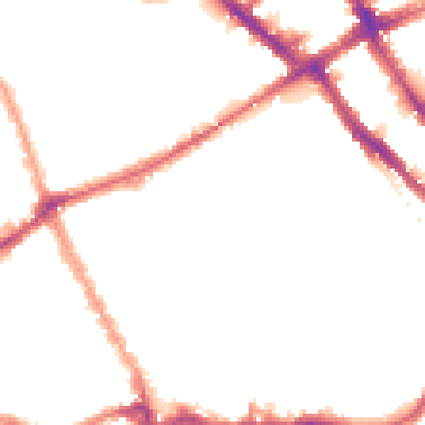 Night-time road noise heatmap for SW6 1SQ