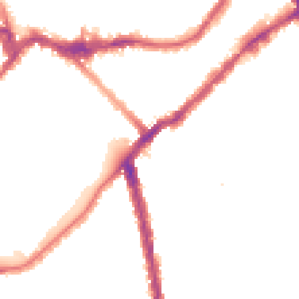 Night-time road noise heatmap for SW6 2AA