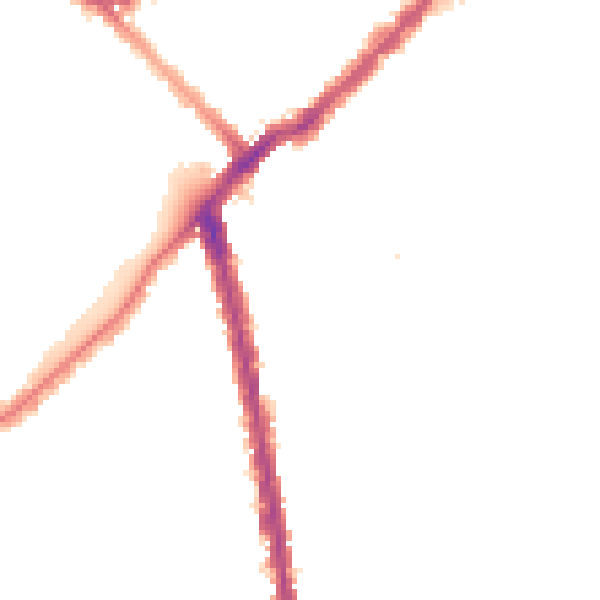 Night-time road noise heatmap for SW6 2AP