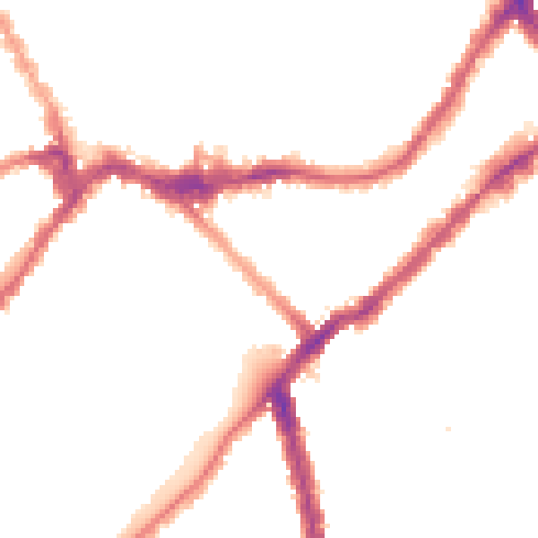 Night-time road noise heatmap for SW6 2EG