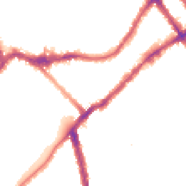 Night-time road noise heatmap for SW6 2HJ