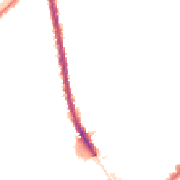 Night-time road noise heatmap for SW6 2LT