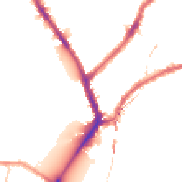 Night-time road noise heatmap for SW6 3JH