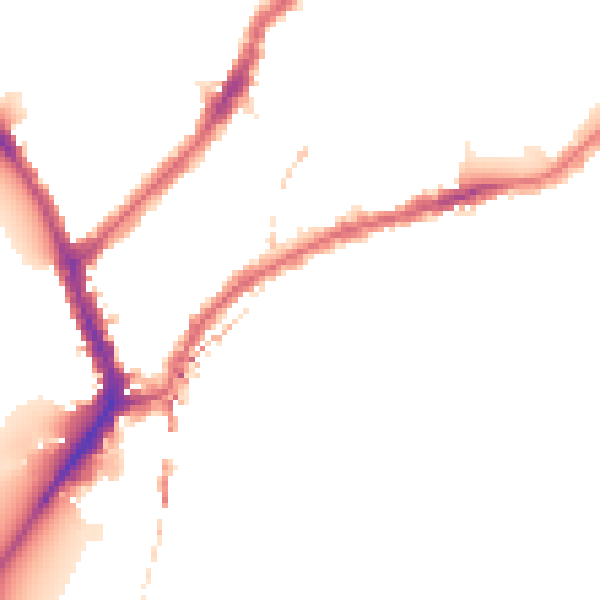 Night-time road noise heatmap for SW6 3LY