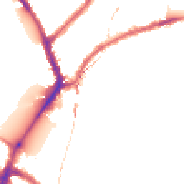 Night-time road noise heatmap for SW6 3PD