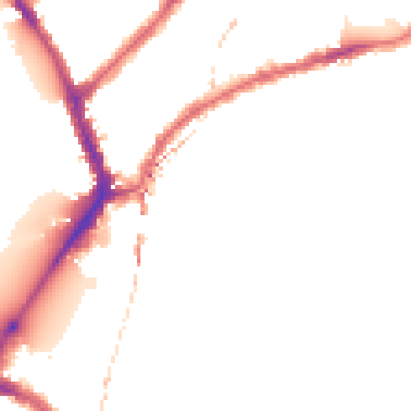 Night-time road noise heatmap for SW6 3PJ