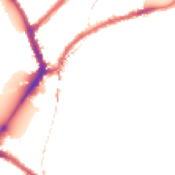 Night-time road noise heatmap for SW6 3PL