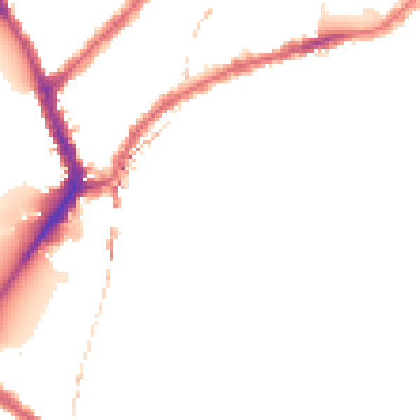 Night-time road noise heatmap for SW6 3PS