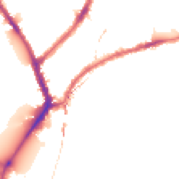 Night-time road noise heatmap for SW6 3QP