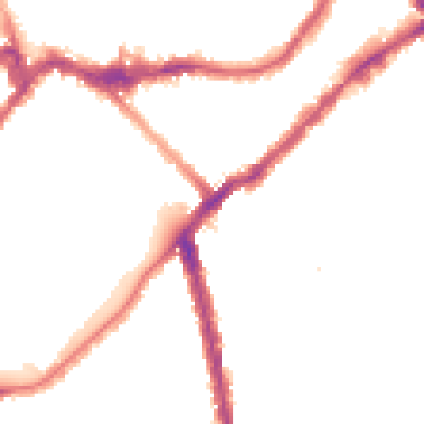 Night-time road noise heatmap for SW6 4AB