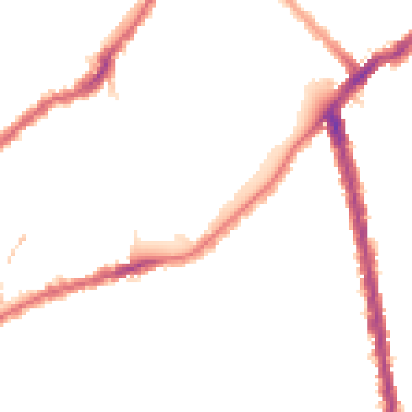 Night-time road noise heatmap for SW6 4AF
