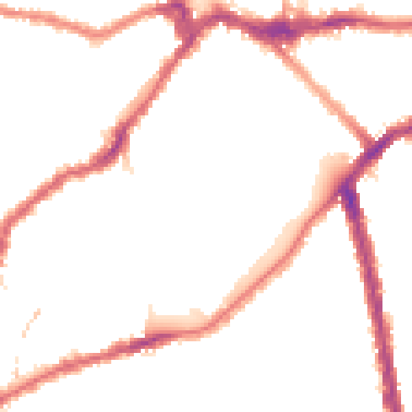 Night-time road noise heatmap for SW6 4AS